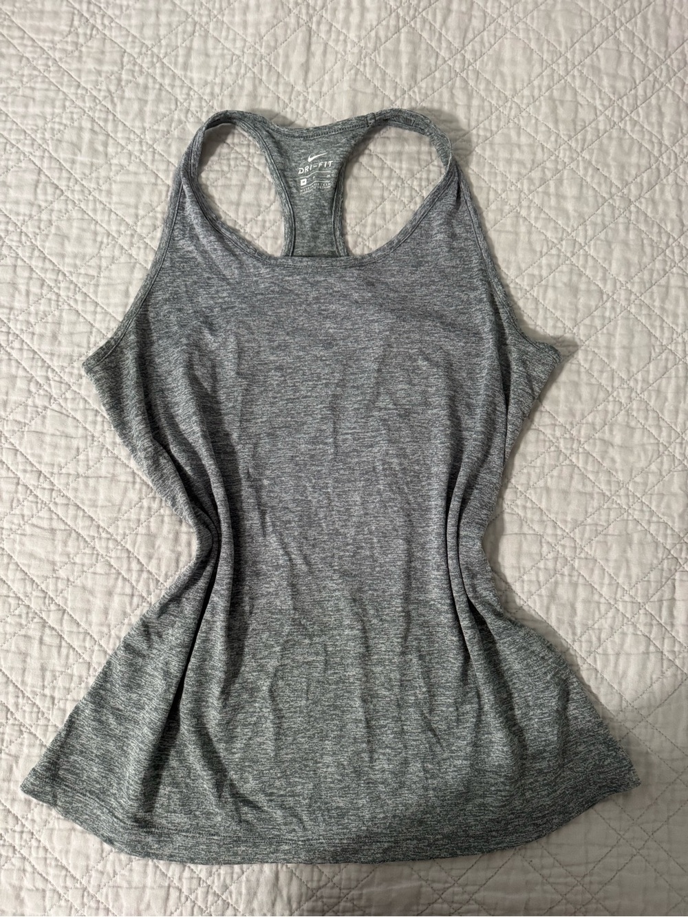 Nike Gray Heather Racerback Training Tank Top